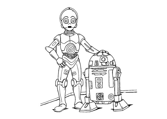 Robot souriant entouré d'engrenages et d'outils