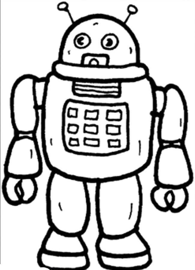 Un robot souriant en pleine exploration dans un paysage futuriste Un robot souriant en pleine exploration dans un paysage futuriste