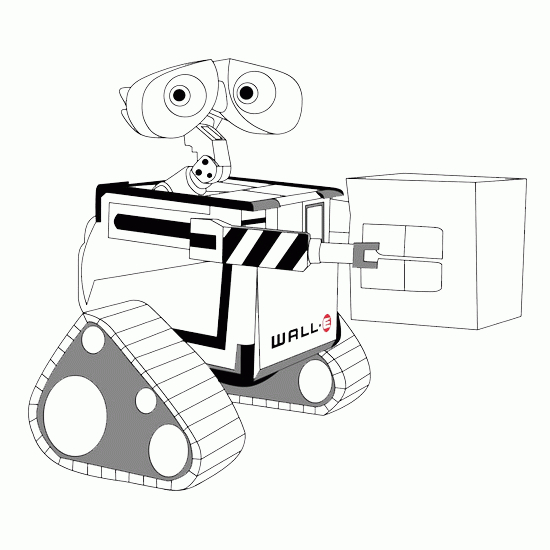 Un robot souriant dans un paysage futuriste