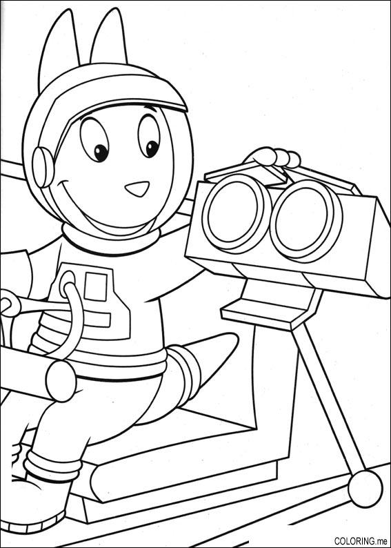 Coloriage d'un robot futuriste en pleine action dans un décor technologique