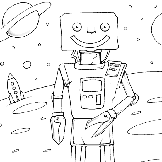 Un robot sympathique en pleine aventure futuriste