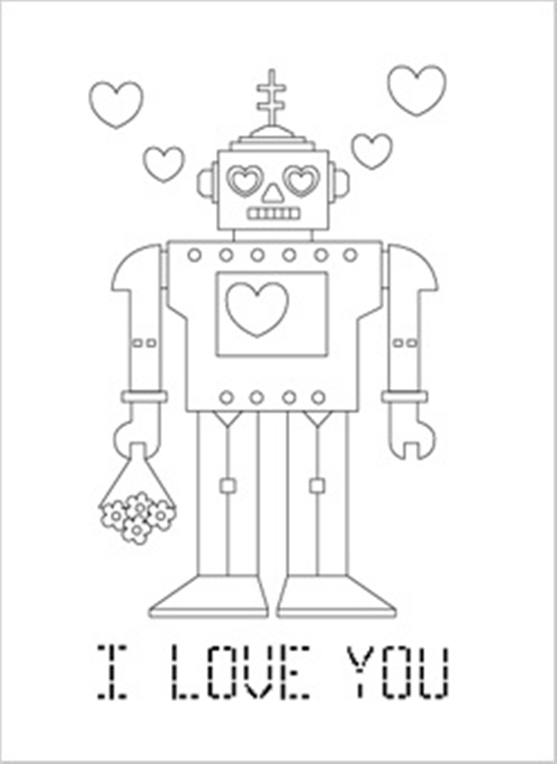 Coloriage Robot #41026 à imprimer