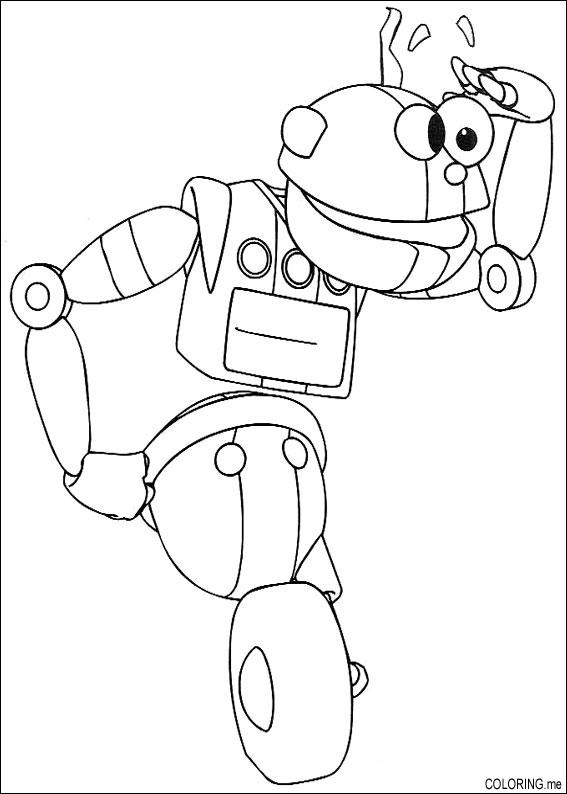 Un robot aux formes géométriques dans un décor futuriste Un robot aux formes géométriques dans un décor futuriste