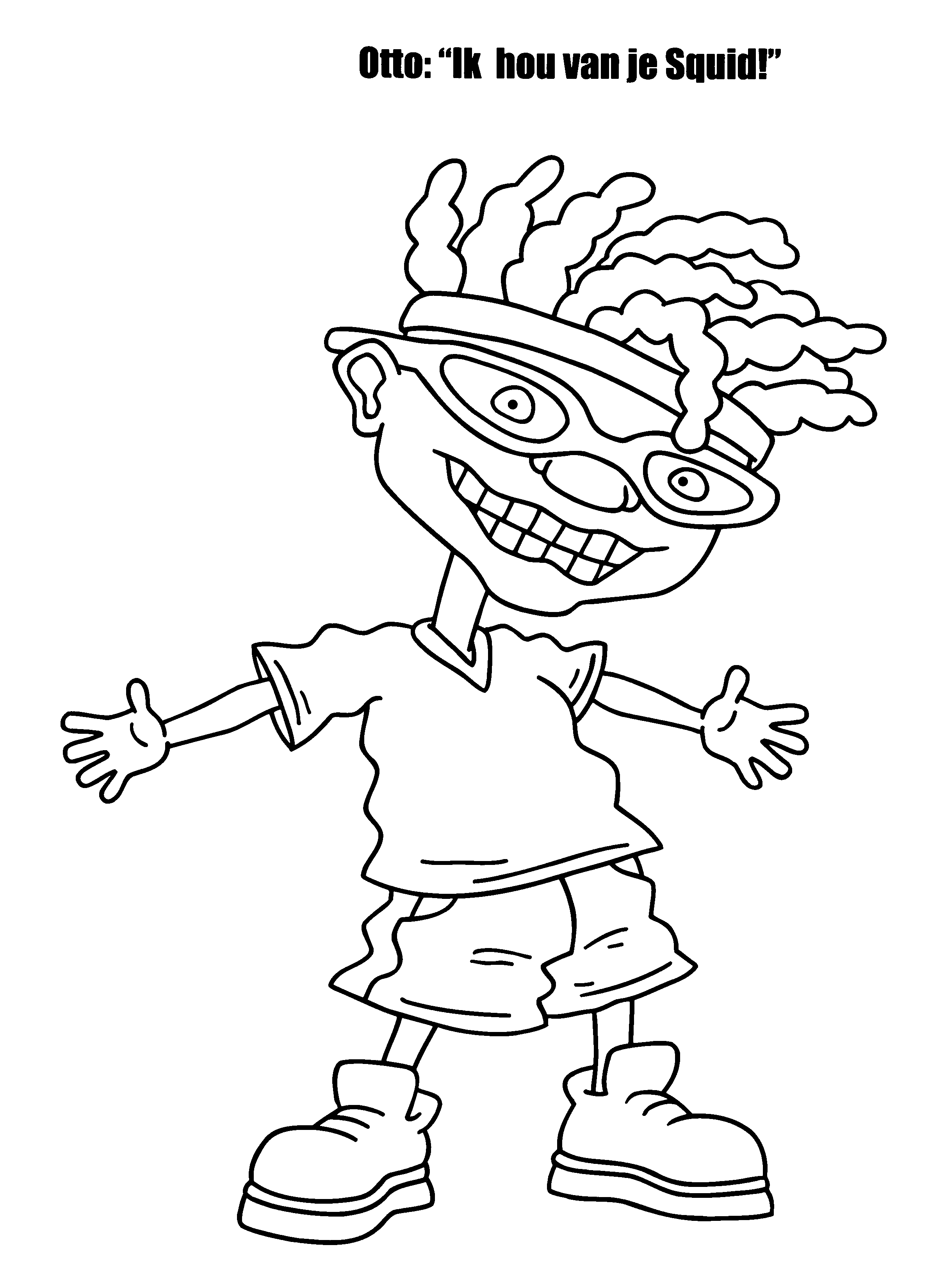 Personnages de Rocket Power en pleine action sur leur planche à roulettes