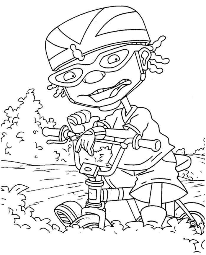Personnages de Rocket Power en pleine action dans un décor dynamique