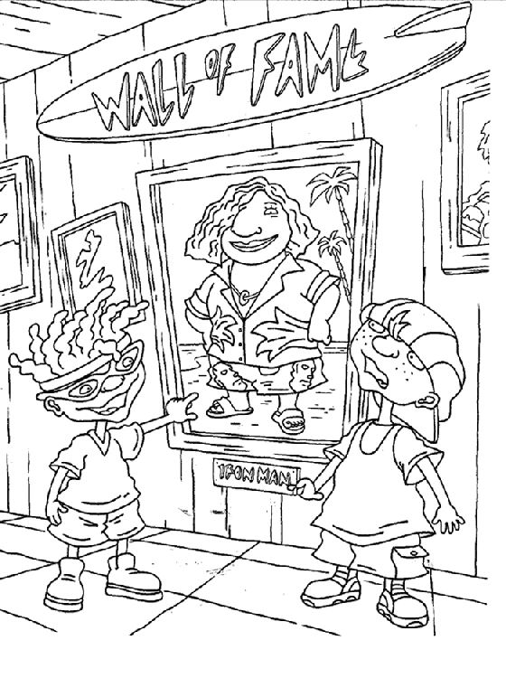 Scène de Rocket Power avec des personnages en pleine aventure sur leur planche