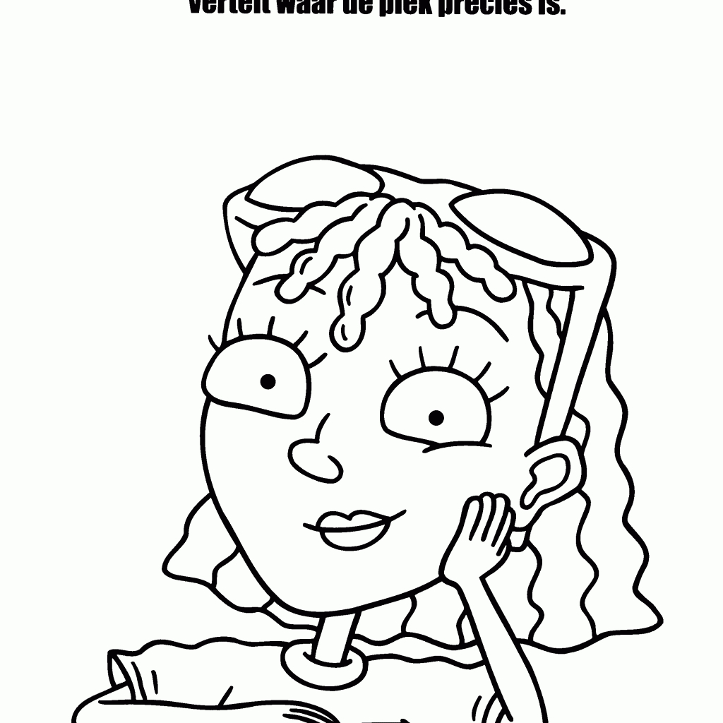 Coloriage d'un personnage de Rocket Power en plein skate dans un décor urbain
