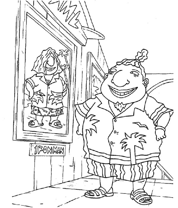 Personnages de Rocket Power en pleine action sur leur planche à roulettes