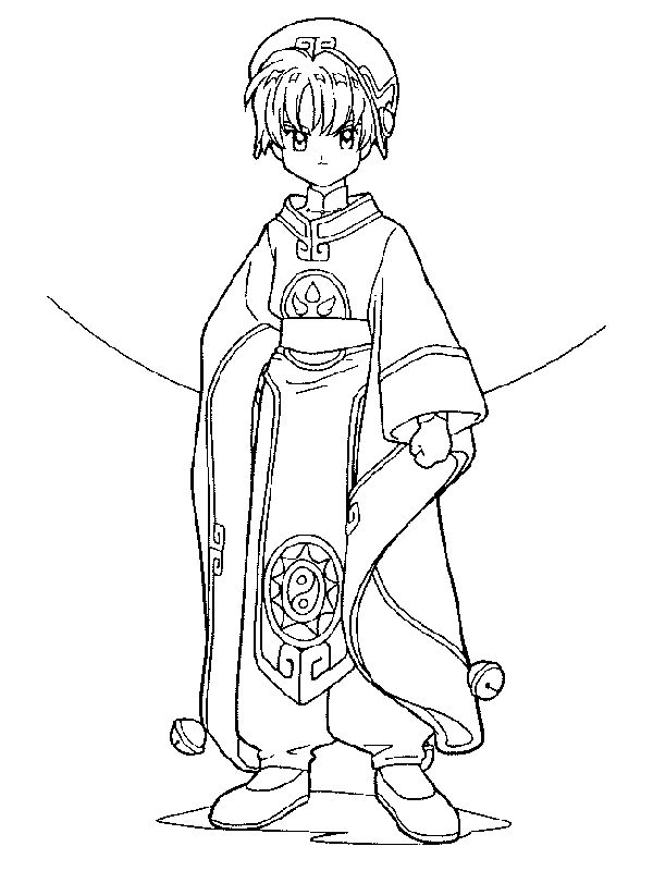 Coloriage de Sailor Moon en pleine action avec ses amis