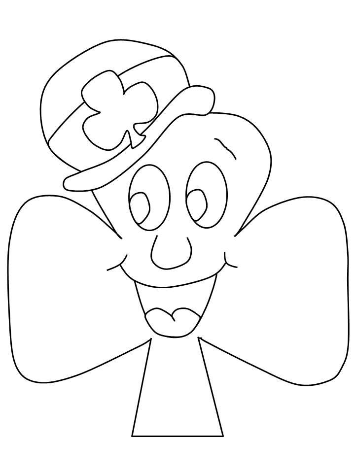 Coloriage de la Saint-Patrick avec un leprechaun et un arc-en-ciel