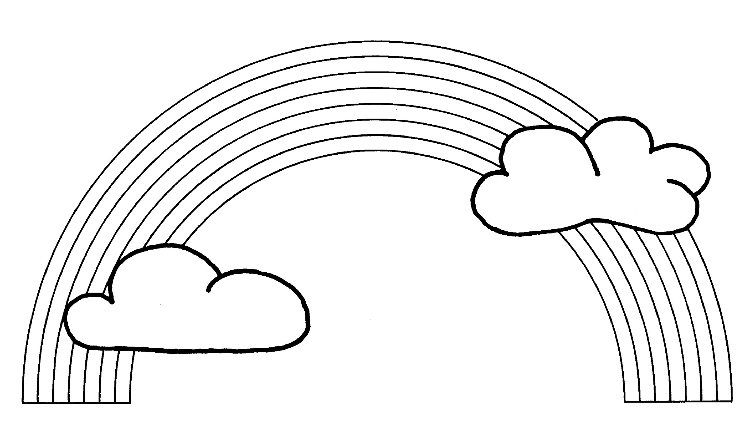 Coloriage de la Saint-Patrick avec un leprechaun et un arc-en-ciel