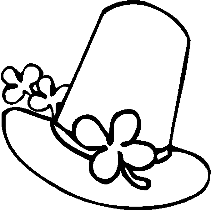 Coloriage de la Saint-Patrick avec un Leprechaun et un Arc-en-ciel