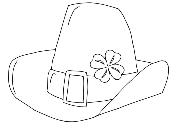 Coloriage d'une scène de la Saint-Patrick avec un leprechaun et un arc-en-ciel