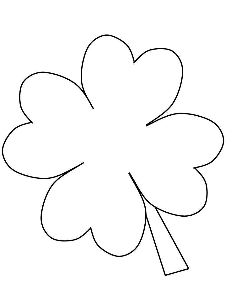 Coloriage d'une scène de la Saint-Patrick avec un trèfle et une bière