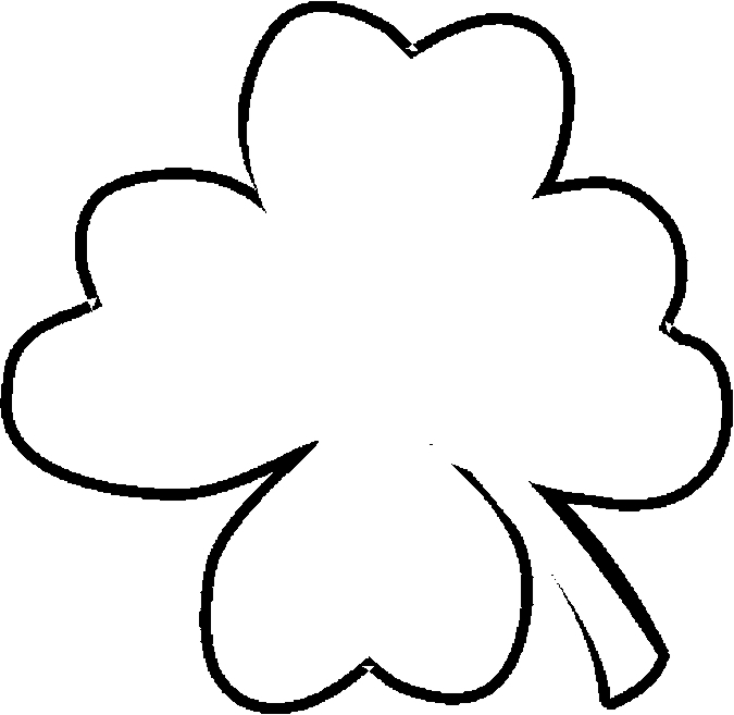 Coloriage de la fête de la Saint-Patrick avec un leprechaun et des trèfles
