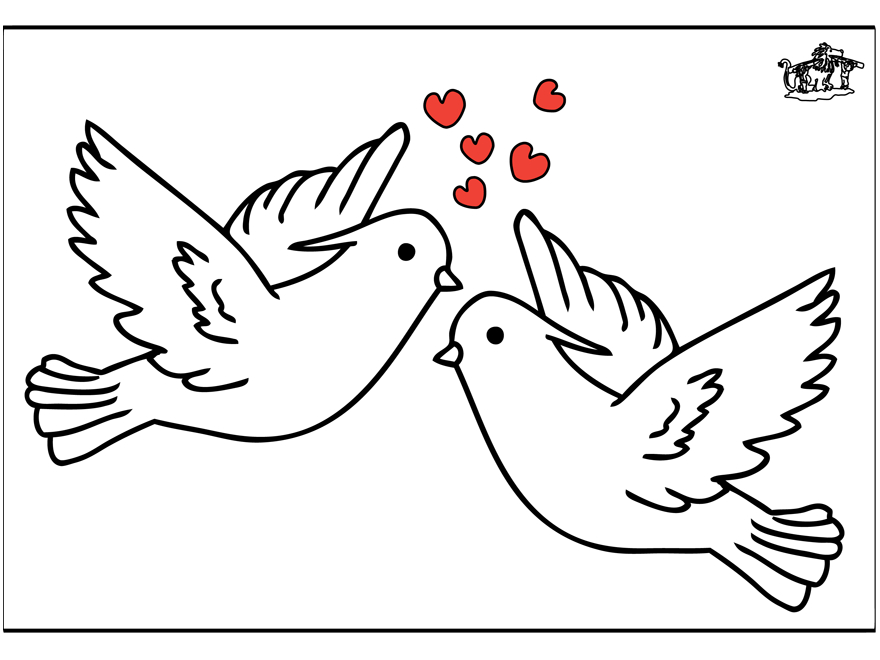 Coloriage de la Saint-Valentin avec des cœurs et des messages d'amour