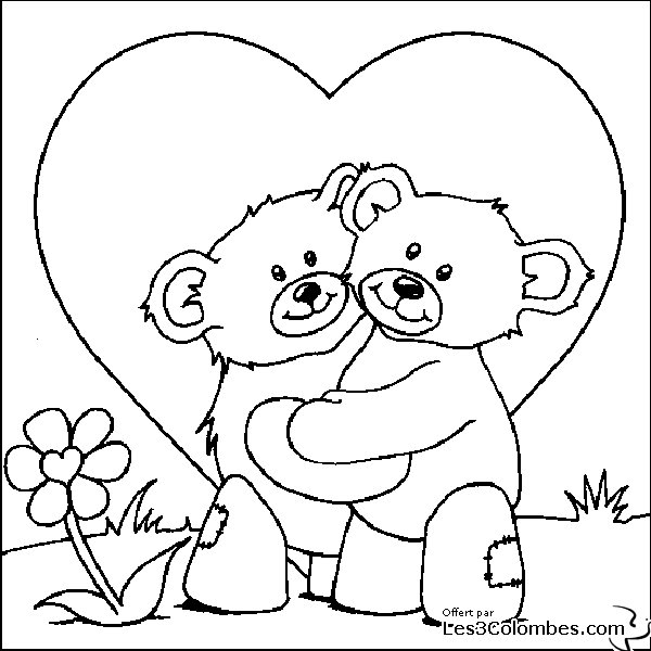Scène romantique de Saint-Valentin avec des cœurs et des symboles d'amour
