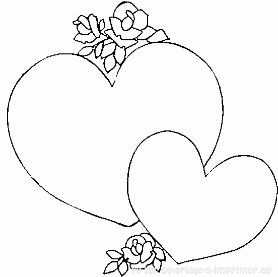 Scène de Saint-Valentin avec des cœurs et un couple amoureux