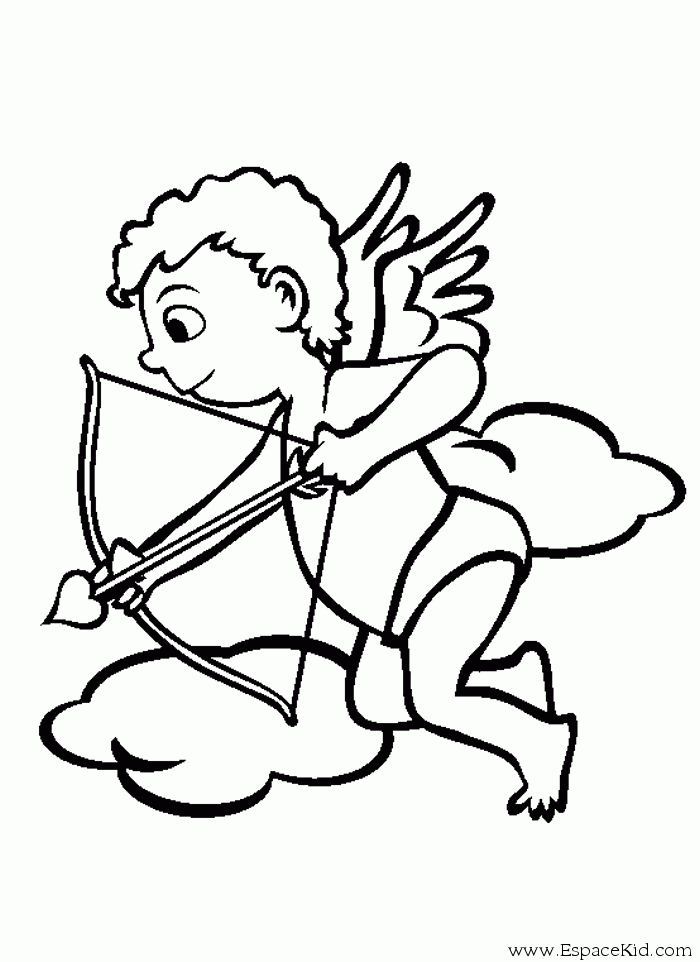 Coloriage de Saint-Valentin avec un couple amoureux sous un ciel étoilé