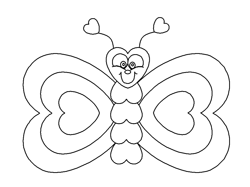 Coloriage de la Saint-Valentin avec des cœurs et des symboles d'amour