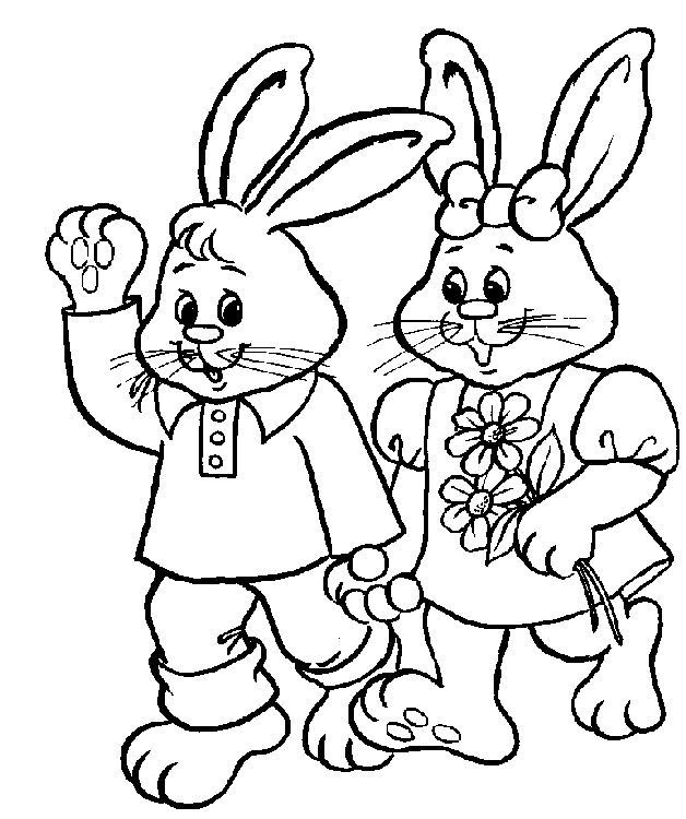 Coloriage de la Saint-Valentin avec des cœurs et des personnages joyeux