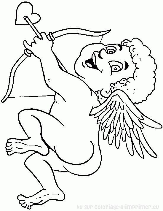 Coloriage de Saint-Valentin avec des cœurs et des animaux