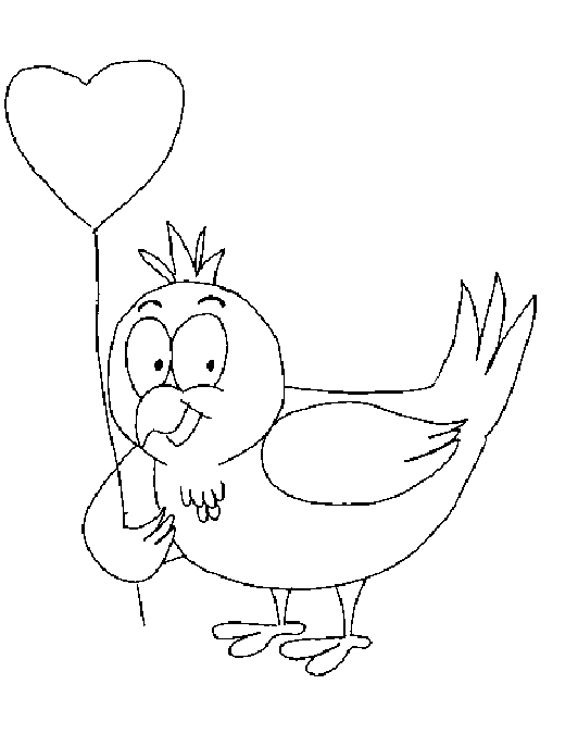 Coloriage de Saint-Valentin avec des cœurs et un couple amoureux