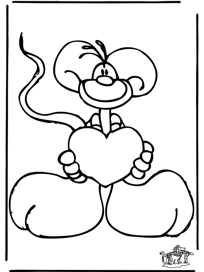 Coloriage de la Saint-Valentin avec des cœurs et des messages d'amour