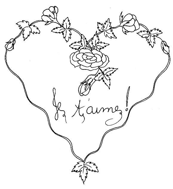 Scène de Saint-Valentin avec des cœurs et des couples
