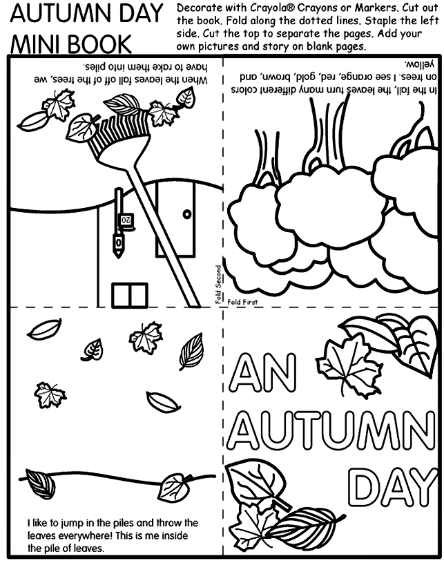 Scène d'automne avec un arbre, des feuilles et un chemin