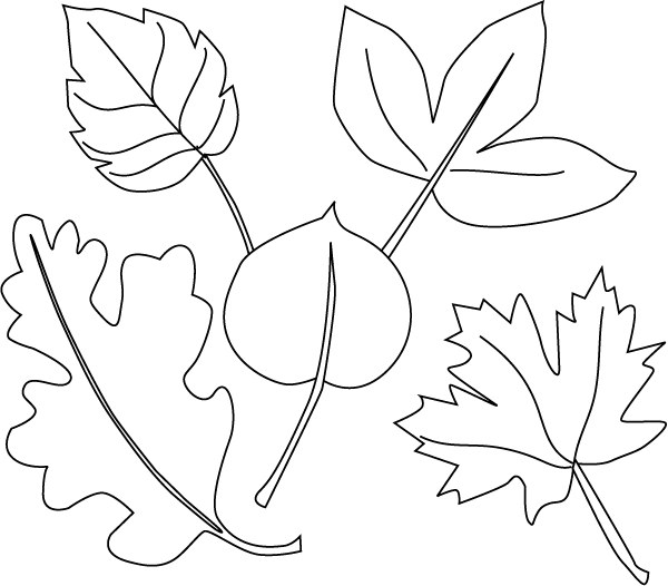 Scène d'automne avec des arbres et un enfant jouant dans les feuilles