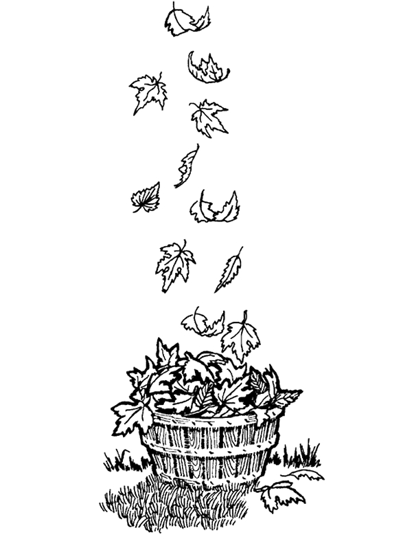Scène d'automne avec un écureuil et des feuilles tombantes