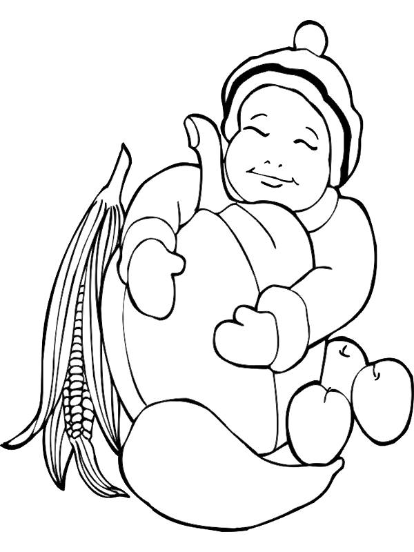 Coloriage d’une scène automnale avec un arbre et des feuilles tombantes