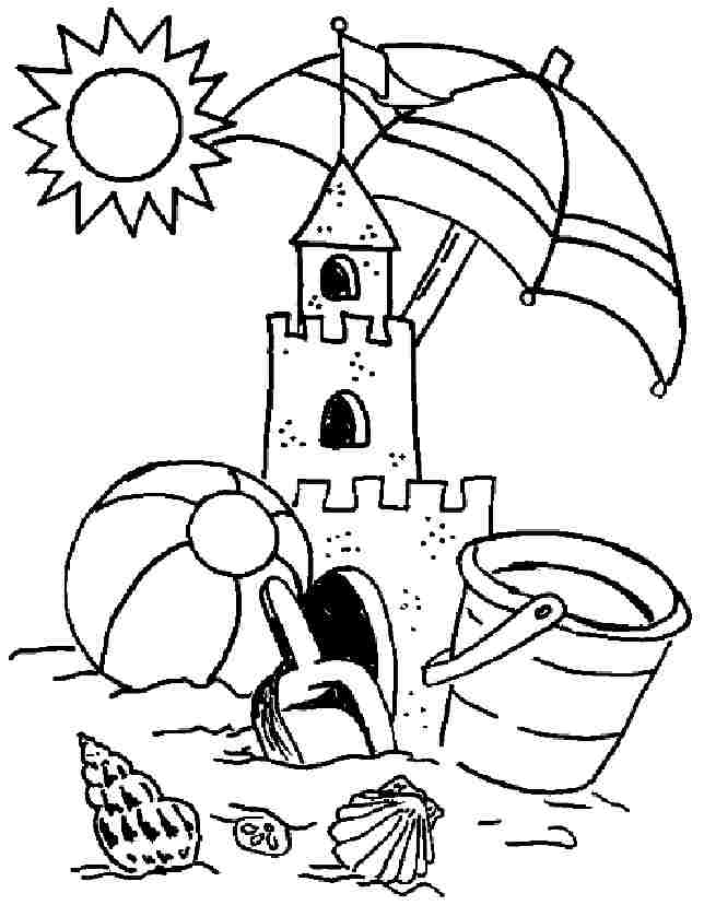 Un enfant joyeux réalisant un coloriage d'été sous un ciel ensoleillé