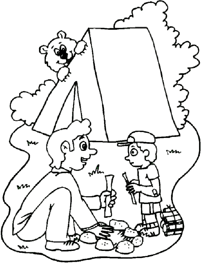 Scène estivale avec un enfant créant un dessin en plein air