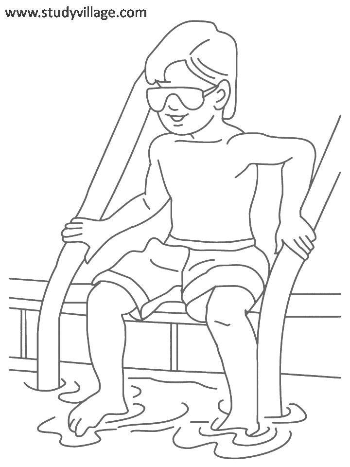 Un enfant s'amuse à colorier une scène estivale avec des éléments de la nature