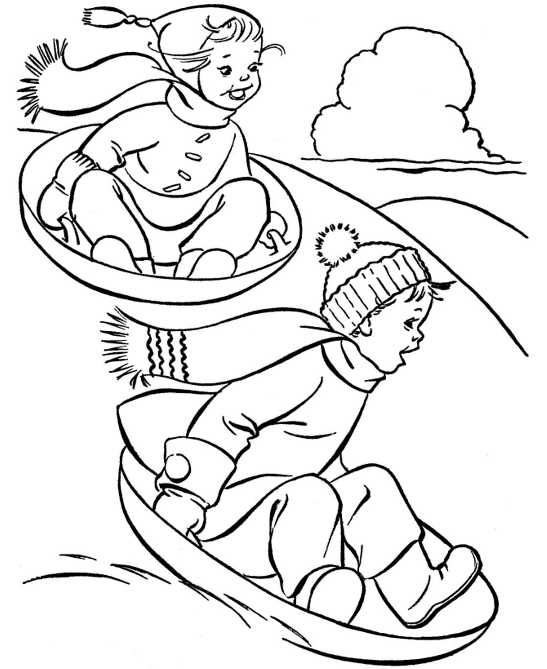 Coloriage Saison Hiver #34658 à imprimer Coloriage Saison Hiver #34658 à imprimer