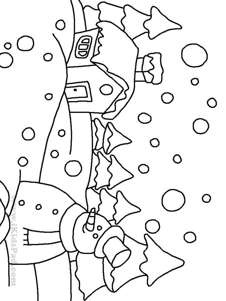 Un enfant joyeux en train de jouer dans la neige d'un paysage hivernal