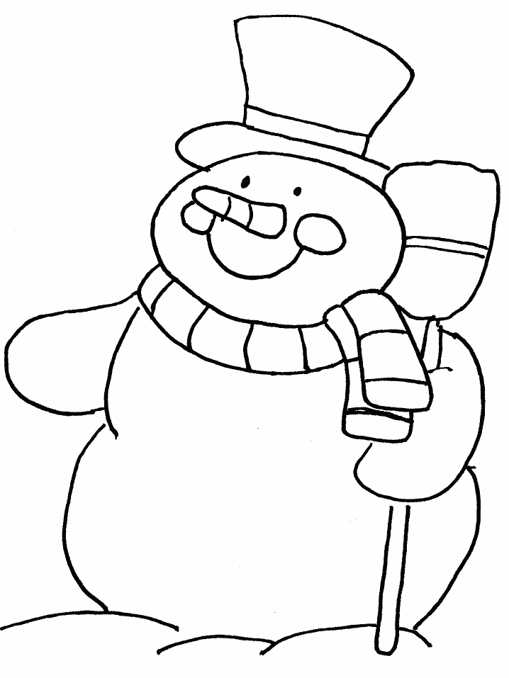 Scène hivernale avec un bonhomme de neige et des enfants jouant