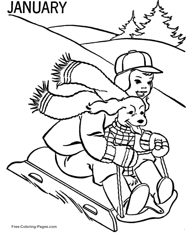 Un enfant jouant dans la neige sous un ciel d'hiver