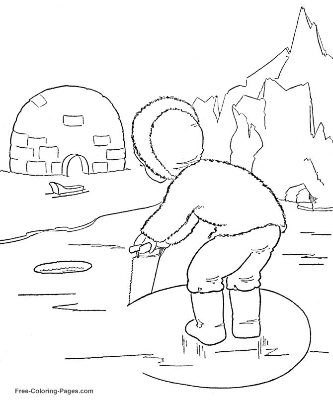 Scène de neige avec un bonhomme de neige et des arbres en hiver