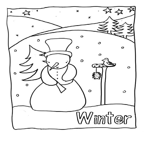 Un enfant joyeux construisant un bonhomme de neige dans un paysage hivernal