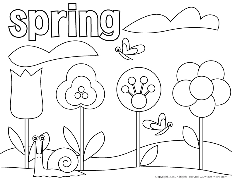 Un jardin printanier animé par des animaux et des fleurs