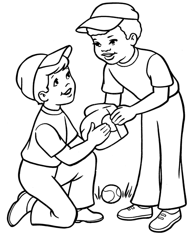 Coloriage d'une scène printanière avec des fleurs et un papillon