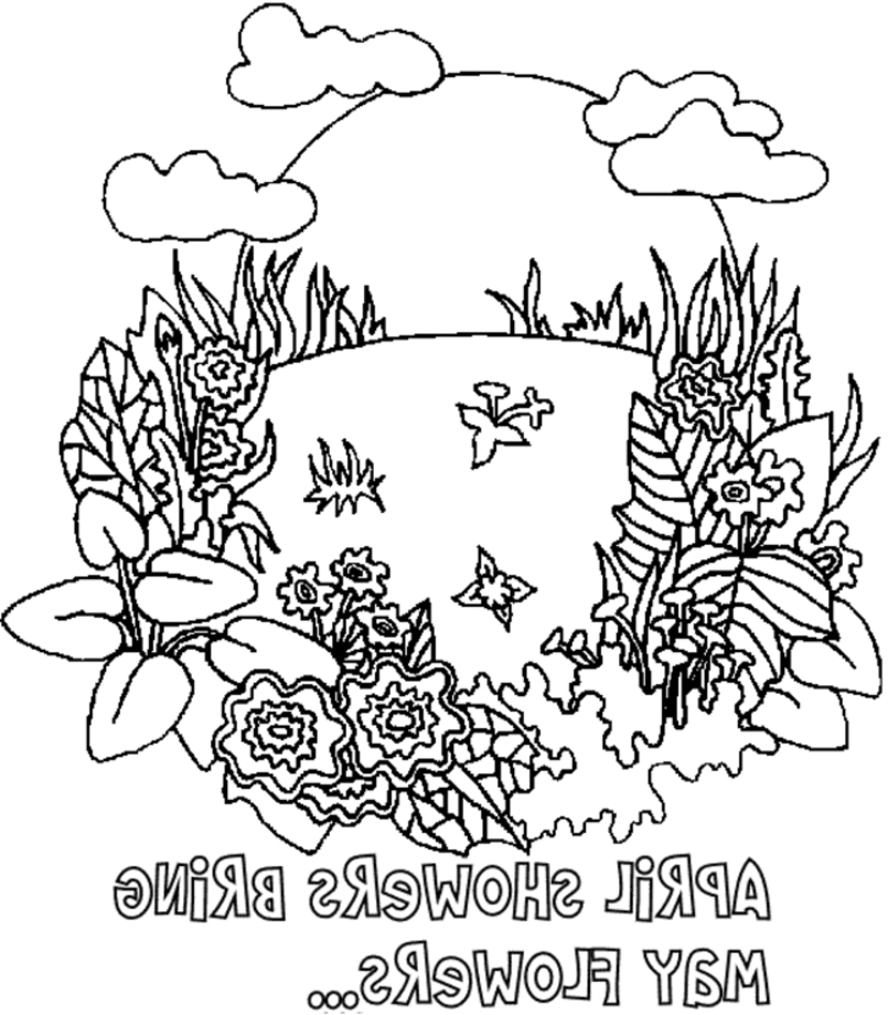 Scène printanière avec un lapin et des fleurs colorées