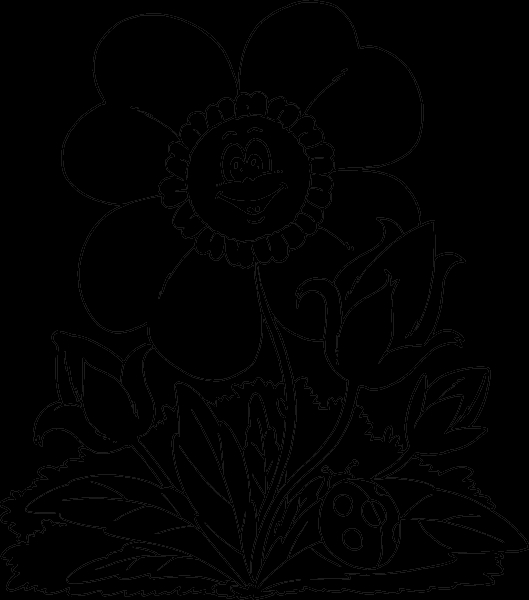 Un enfant joyeux en train de colorier un jardin printanier