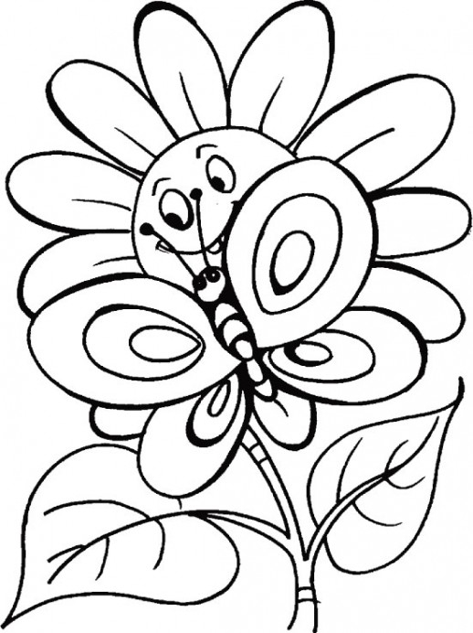 Un jardin printanier animé avec des fleurs et des insectes