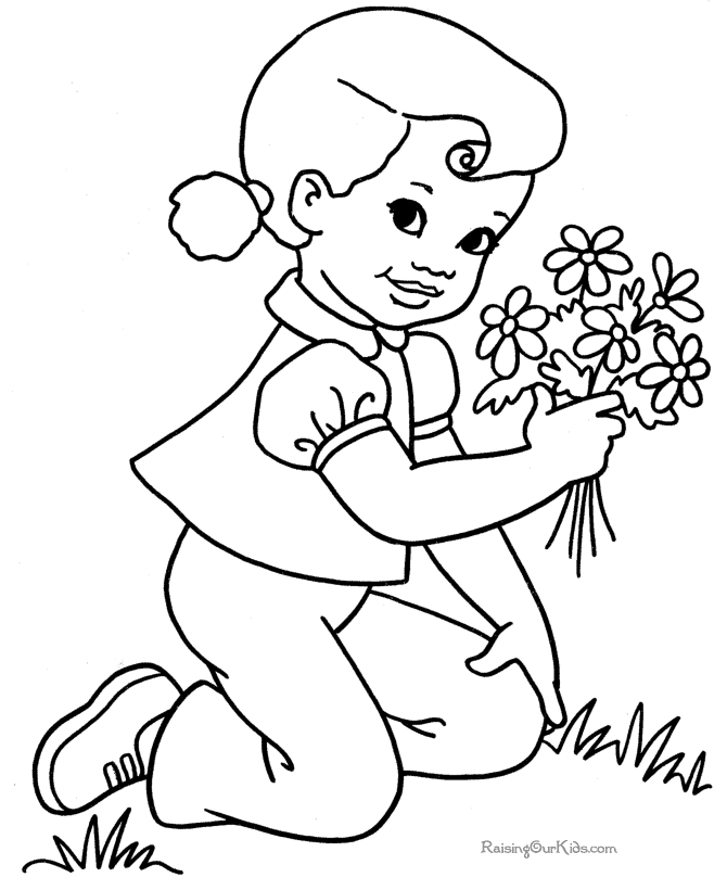 Scène printanière avec des fleurs et un papillon volant