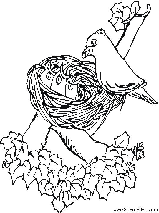 Un enfant colorie un paysage printanier avec des fleurs et un arbre