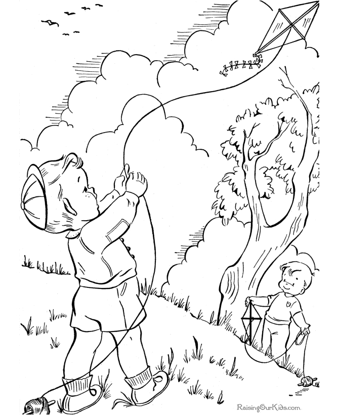 Un enfant joyeux en train de colorier des fleurs au printemps
